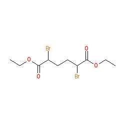 (2R,5S)-rel-Diethyl 2,5-dibromohexanedioate chemical structure (CAS 54221-37-3)
