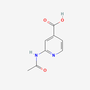 2-Acetylaminoisonicotinic acid chemical structure (CAS 54221-95-3)