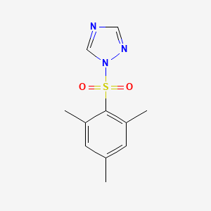 1-(Mesitylsulfonyl)-1H-1,2,4-triazole chemical structure (CAS 54230-59-0)