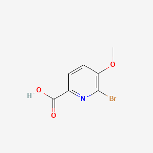 6-Bromo-5-methoxypicolinic acid chemical structure (CAS 54232-43-8)