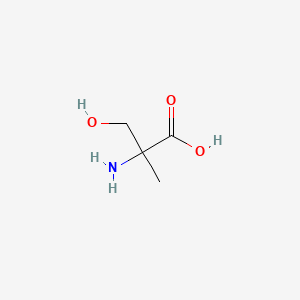 2-Amino-3-hydroxy-2-methylpropanoic acid chemical structure (CAS 5424-29-3)
