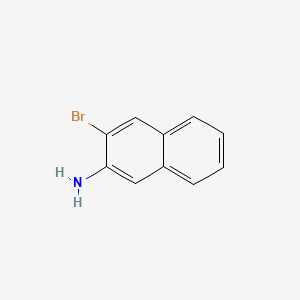3-Bromonaphthalen-2-amine chemical structure (CAS 54245-33-9)