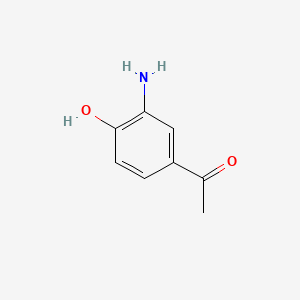 1-(3-Amino-4-hydroxyphenyl)ethanone chemical structure (CAS 54255-50-4)