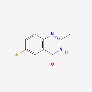 6-Bromo-2-methylquinazolin-4(3H)-one chemical structure (CAS 5426-59-5)