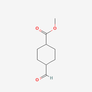 trans-Methyl 4-formylcyclohexanecarboxylate chemical structure (CAS 54274-80-5)