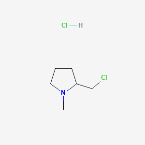 2-(Chloromethyl)-1-methylpyrrolidine hydrochloride chemical structure (CAS 54288-69-6)
