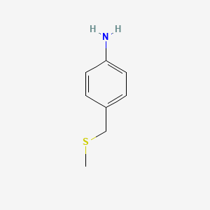 4-((Methylthio)methyl)aniline chemical structure (CAS 54293-04-8)