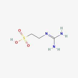 2-Guanidinoethanesulfonic acid chemical structure (CAS 543-18-0)