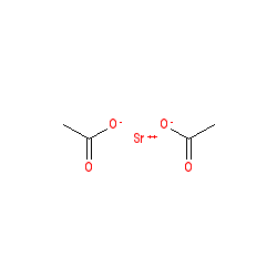 Strontiumacetate chemical structure (CAS 543-94-2)