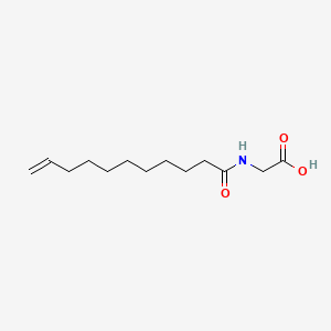2-(Undec-10-enamido)acetic acid chemical structure (CAS 54301-26-7)
