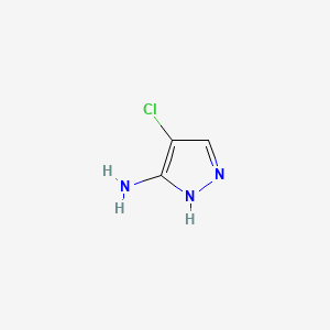 4-Chloro-1H-pyrazol-3-amine chemical structure (CAS 54301-34-7)