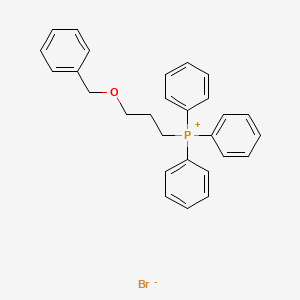 [3-(Benzyloxy)propyl]triphenylphosphonium Bromide chemical structure (CAS 54314-85-1)