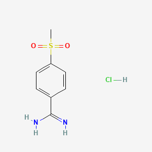 4-Methanesulfonylbenzamidine hydrochloride chemical structure (CAS 5434-06-0)