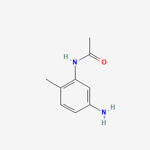 N-(5-Amino-2-methylphenyl)acetamide chemical structure (CAS 5434-30-0)