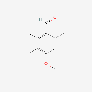 4-Methoxy-2,3,6-trimethylbenzaldehyde chemical structure (CAS 54344-92-2)