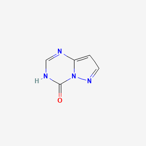 Pyrazolo[1,5-a][1,3,5]triazin-4(3H)-one chemical structure (CAS 54346-27-9)