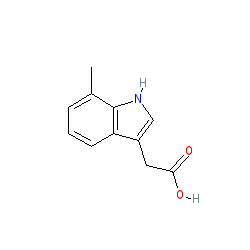 2-(7-Methyl-1H-indol-3-yl)acetic acid chemical structure (CAS 5435-36-9)