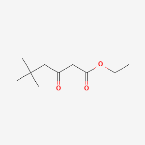 Ethyl 5,5-dimethyl-3-oxohexanoate chemical structure (CAS 5435-91-6)