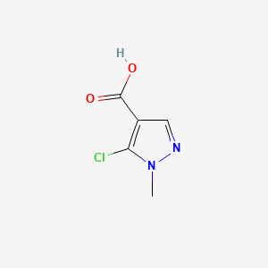 5-Chloro-1-methyl-1H-pyrazole-4-carboxylic acid chemical structure (CAS 54367-66-7)