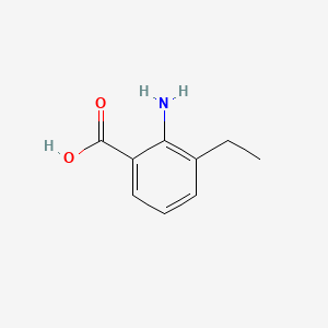 2-Amino-3-ethylbenzoic acid chemical structure (CAS 5437-40-1)