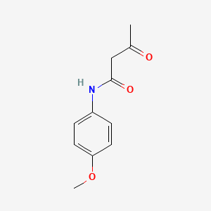 N-(4-Methoxyphenyl)-3-oxobutanamide chemical structure (CAS 5437-98-9)