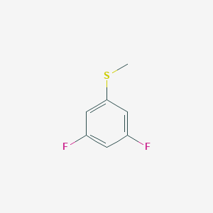 1,3-Difluoro-5-(methylsulfanyl)benzene chemical structure (CAS 54378-77-7)