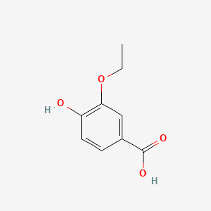 3-Ethoxy-4-hydroxybenzoic acid chemical structure (CAS 5438-38-0)