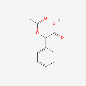 2-Acetoxy-2-phenylacetic acid chemical structure (CAS 5438-68-6)