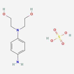 2,2'-((4-Aminophenyl)azanediyl)diethanol sulfate chemical structure (CAS 54381-16-7)
