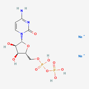 Cytidine 5'-(trihydrogen diphosphate),disodium salt chemical structure (CAS 54394-90-0)