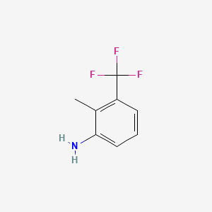 2-Methyl-3-(trifluoromethyl)aniline chemical structure (CAS 54396-44-0)
