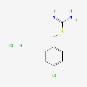 4-Chlorobenzyl carbamimidothioate hydrochloride chemical structure (CAS 544-47-8)