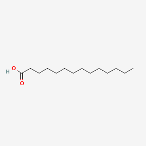 Tetradecanoic acid chemical structure (CAS 544-63-8)