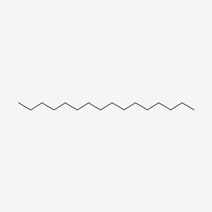 Hexadecane chemical structure (CAS 544-76-3)