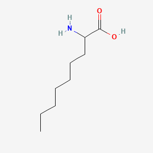 2-Aminononanoic acid chemical structure (CAS 5440-35-7)