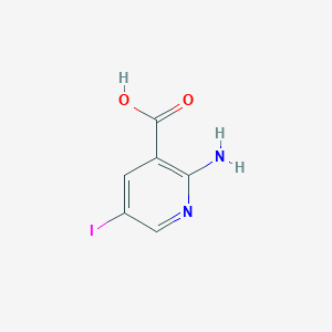 2-Amino-5-iodonicotinic acid chemical structure (CAS 54400-30-5)