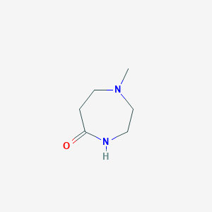 1-Methyl-1,4-diazepan-5-one chemical structure (CAS 5441-40-7)