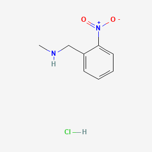 N-Methyl-1-(2-nitrophenyl)methanamine hydrochloride chemical structure (CAS 5441-60-1)