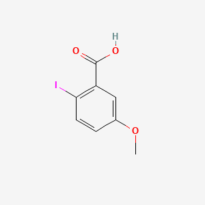 2-Iodo-5-methoxybenzoic acid chemical structure (CAS 54413-93-3)