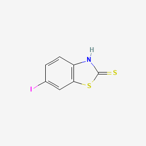 6-Iodobenzo[d]thiazole-2(3H)-thione chemical structure (CAS 54420-94-9)