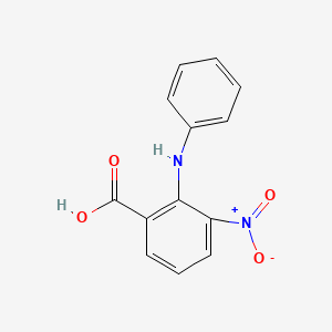 3-Nitro-2-(phenylamino)benzoic acid chemical structure (CAS 54420-95-0)