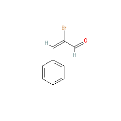 Alpha-Bromocinnamaldehyde chemical structure (CAS 5443-49-2)