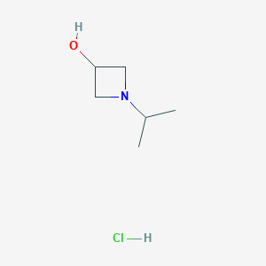 1-Isopropylazetidin-3-ol hydrochloride chemical structure (CAS 54431-32-2)