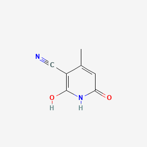 6-Hydroxy-4-methyl-2-oxo-1,2-dihydropyridine-3-carbonitrile chemical structure (CAS 5444-02-0)