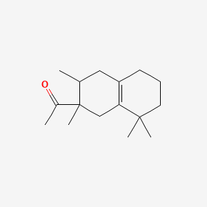 1-(2,3,8,8-Tetramethyl-1,2,3,4,5,6,7,8-octahydronaphthalen-2-yl)ethanone chemical structure (CAS 54464-57-2)