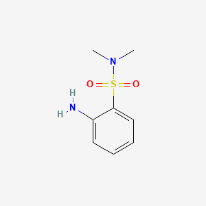 2-Amino-N,N-dimethylbenzenesulfonamide chemical structure (CAS 54468-86-9)