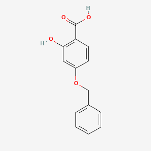 4-(Benzyloxy)-2-hydroxybenzoic acid chemical structure (CAS 5448-45-3)