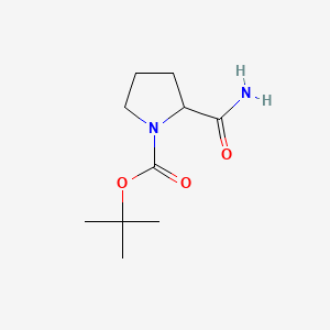 tert-Butyl 2-carbamoylpyrrolidine-1-carboxylate chemical structure (CAS 54503-10-5)