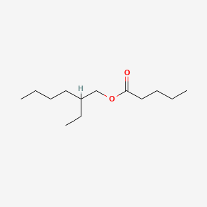 2-Ethylhexyl pentanoate chemical structure (CAS 5451-87-6)