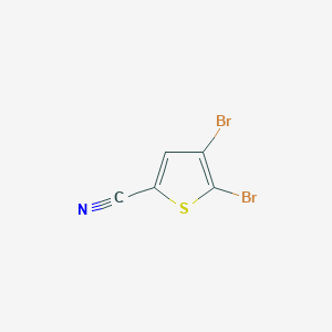 4,5-Dibromothiophene-2-carbonitrile chemical structure (CAS 54521-49-2)